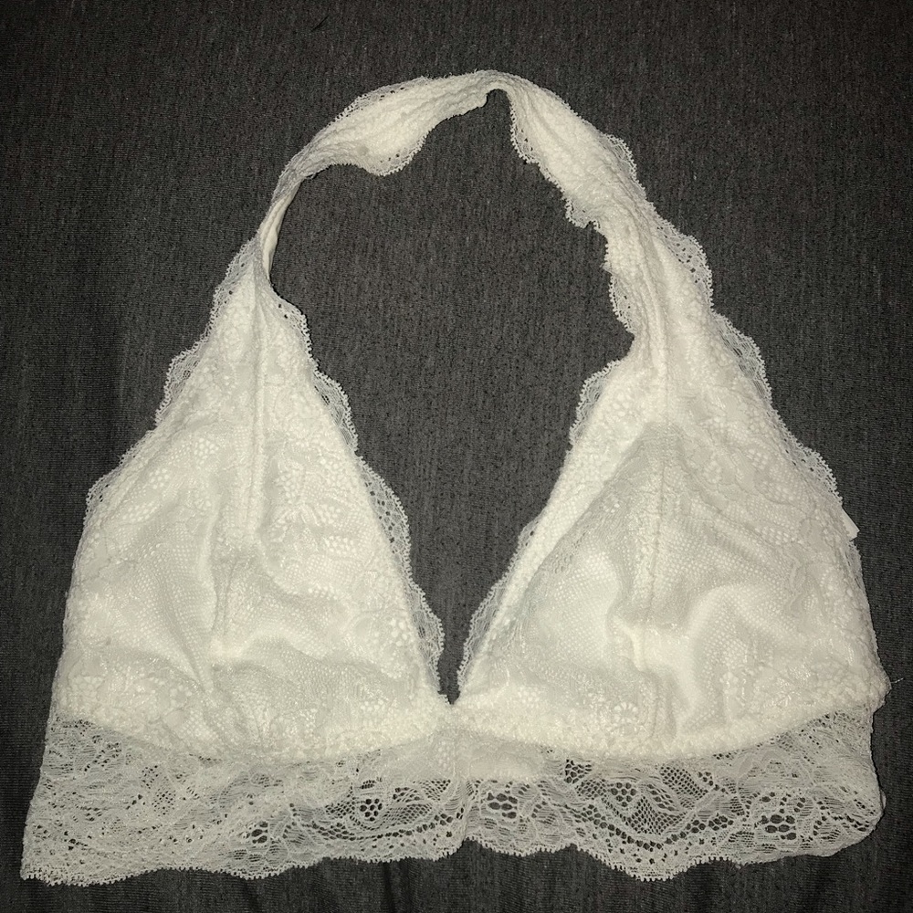 Abercrombie & Fitch White Lace Bralette
